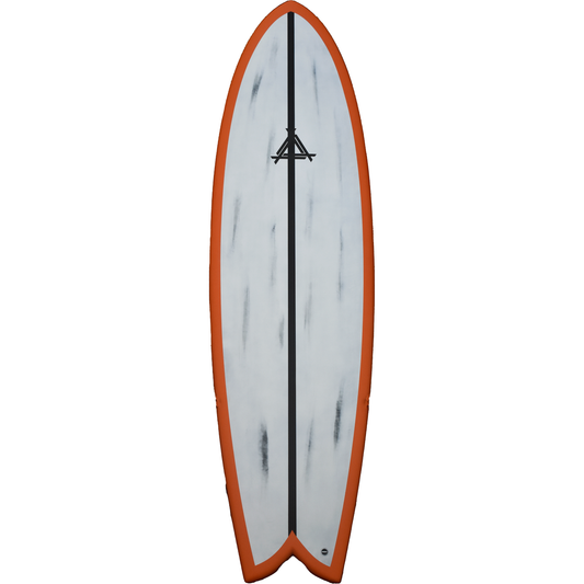 Triple X fish quad fin surfboard
