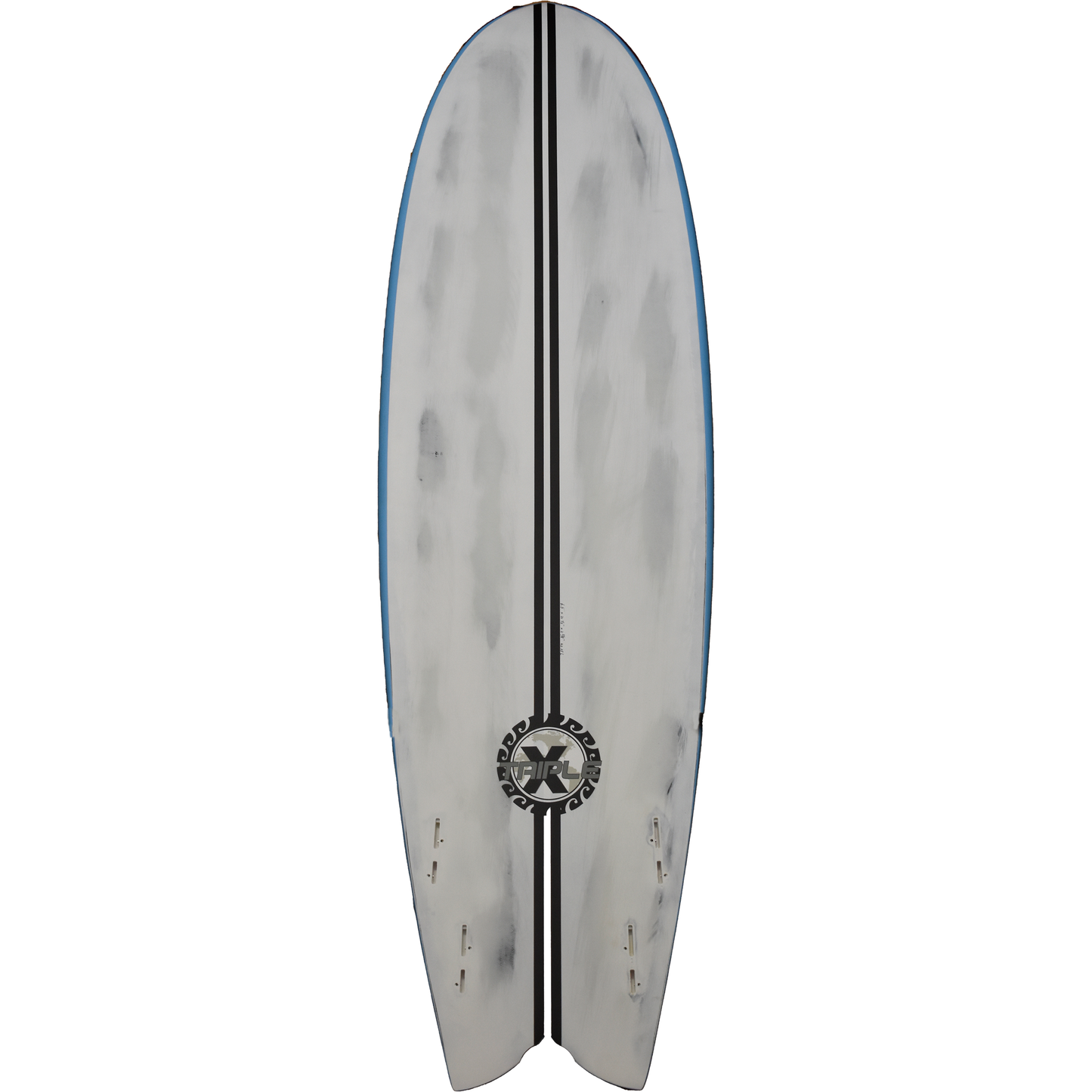 Triple X fish quad fin surfboard