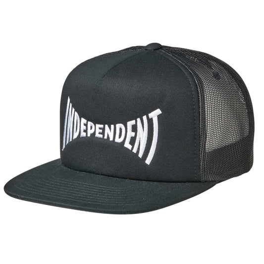 Independent span mesh trucker hat