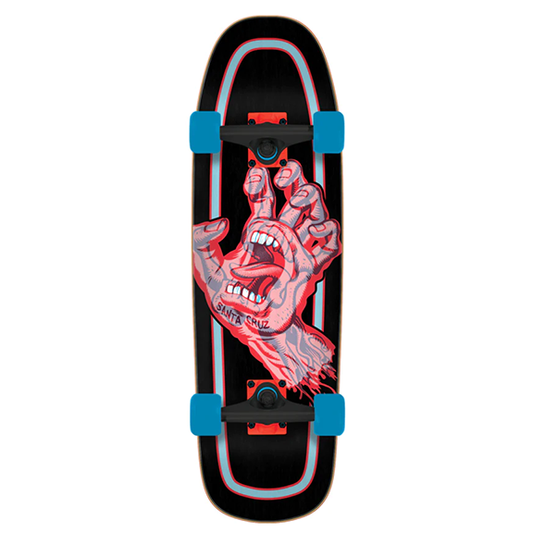 Decoder Hand 9.51in x 32.26in Shaped Cruzer Cruiser Skateboard Santa Cruz