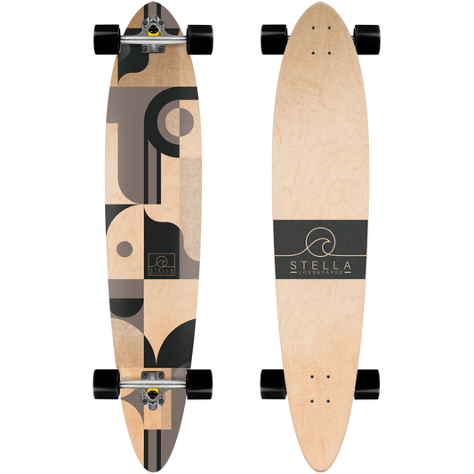 Stella pintail longboard abstract