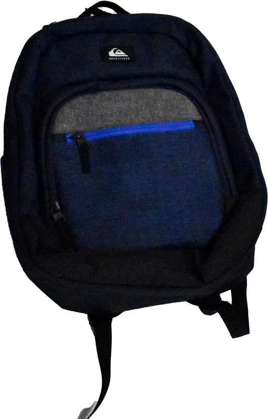 Quiksilver blue backpack with gray