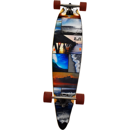 Yocaher Pintail Longboard complete